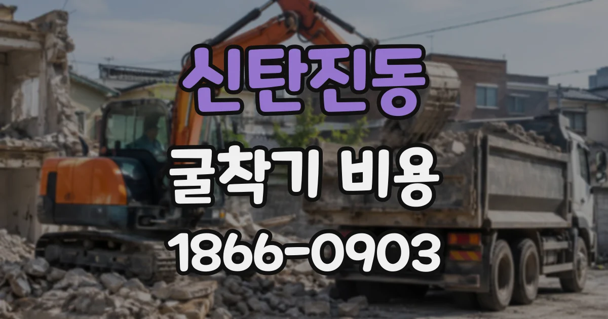 신탄진동 굴착기비용