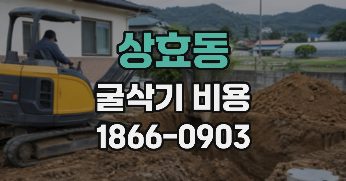 상효동 굴삭기비용