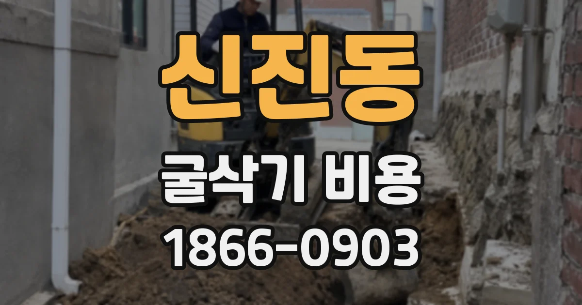 신진동 굴삭기 비용