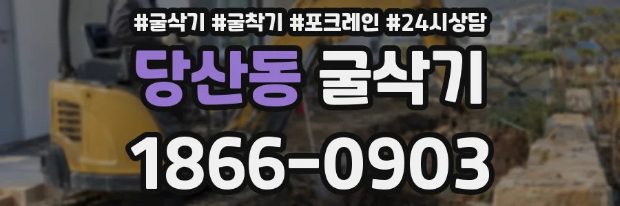 당산동 굴삭기