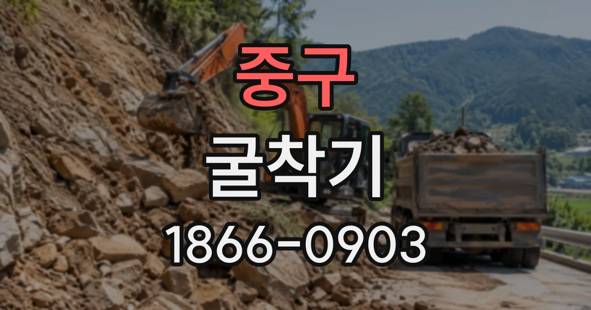 중구 굴착기