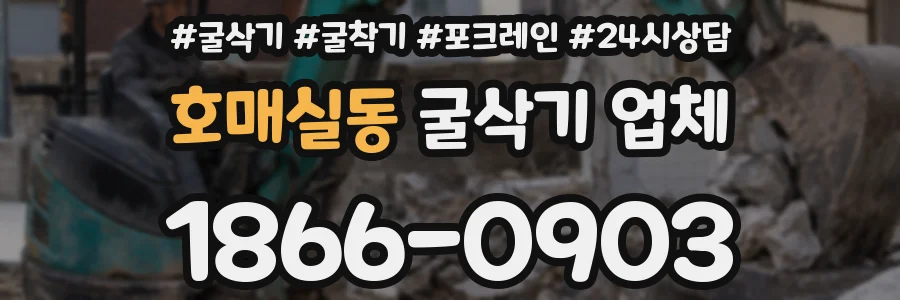 호매실동 굴삭기 업체