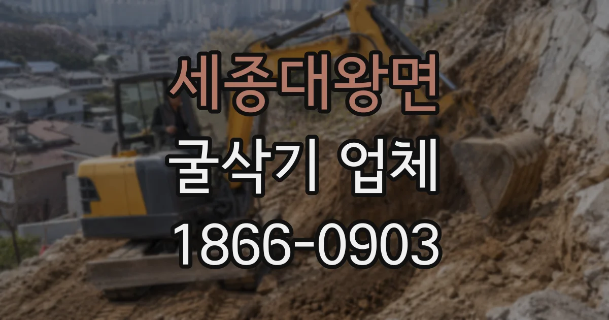 세종대왕면 굴삭기 업체