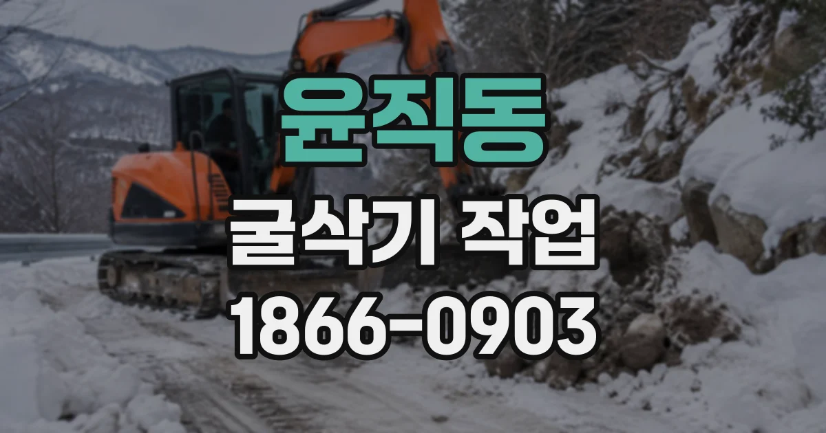 윤직동 굴삭기작업