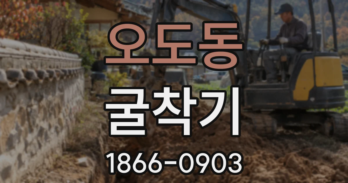 오도동 굴착기