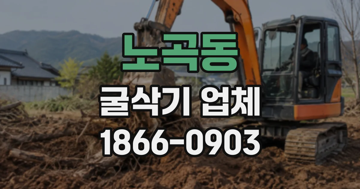 노곡동 굴삭기업체