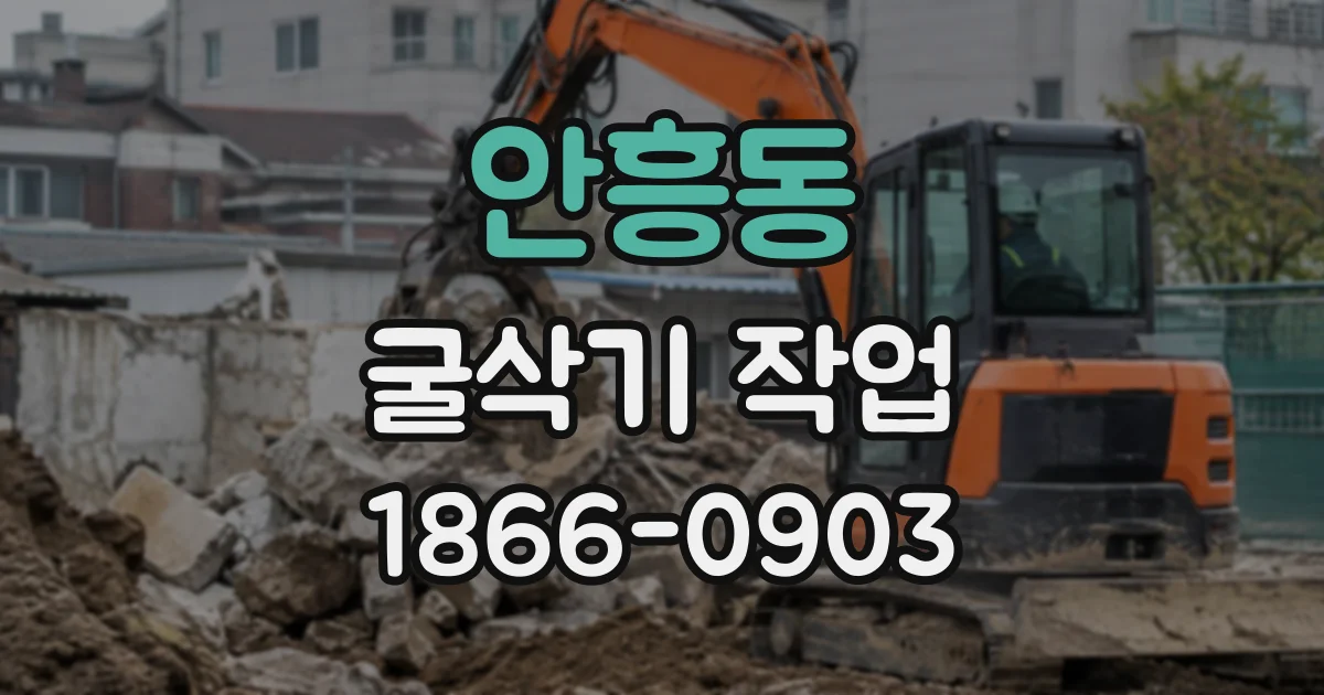 안흥동 굴삭기작업