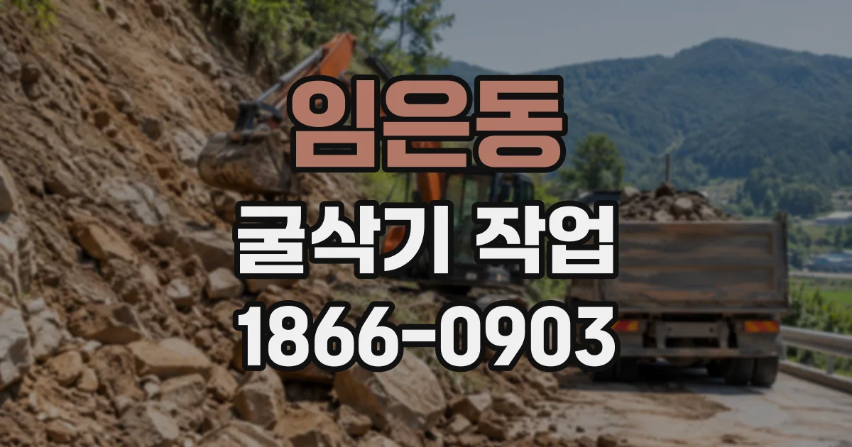 임은동 굴삭기작업