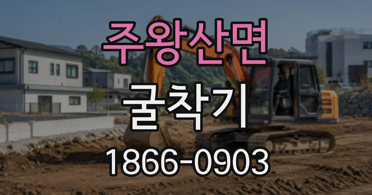 주왕산면 굴착기