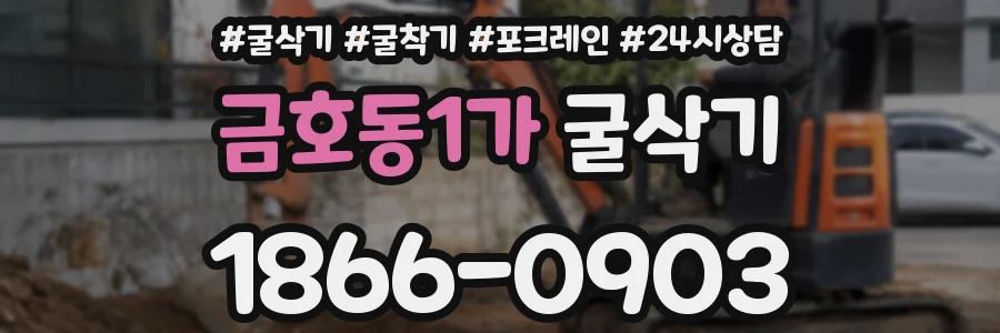 금호동1가 굴삭기