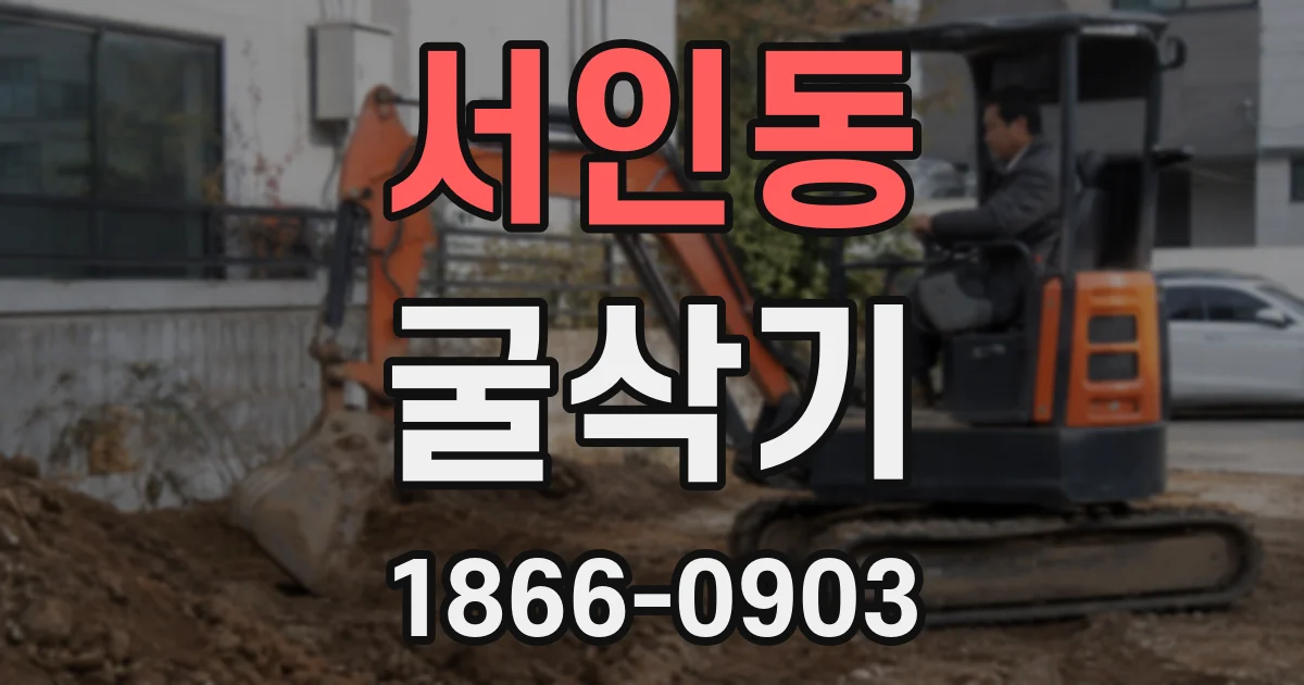 서인동 굴삭기