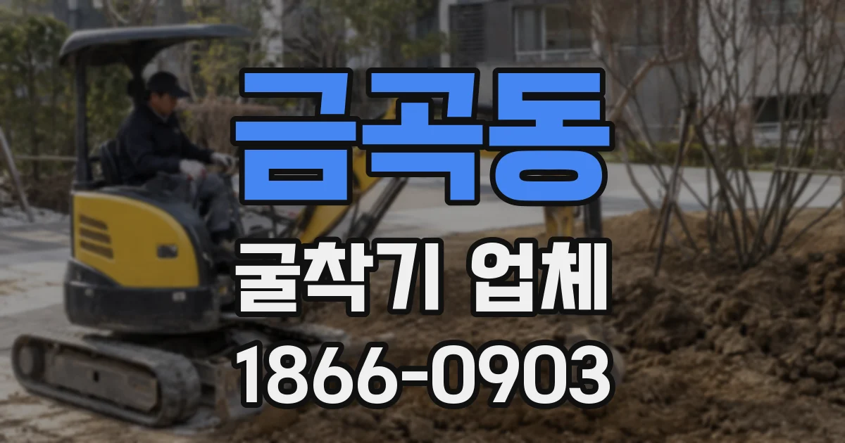 금곡동 굴착기 업체