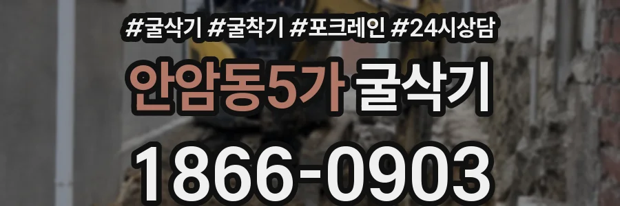 안암동5가 굴삭기