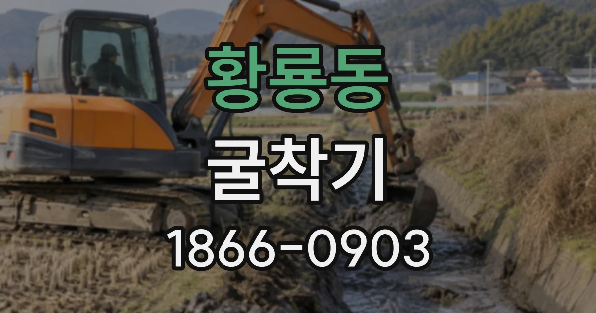 황룡동 굴착기