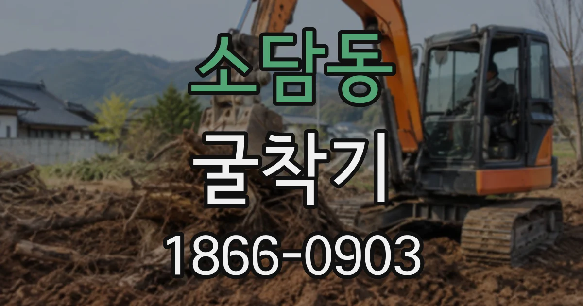 소담동 굴착기