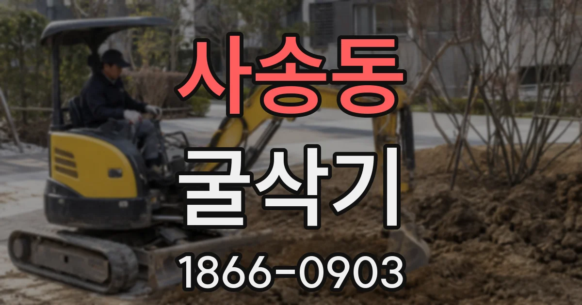 사송동 굴삭기