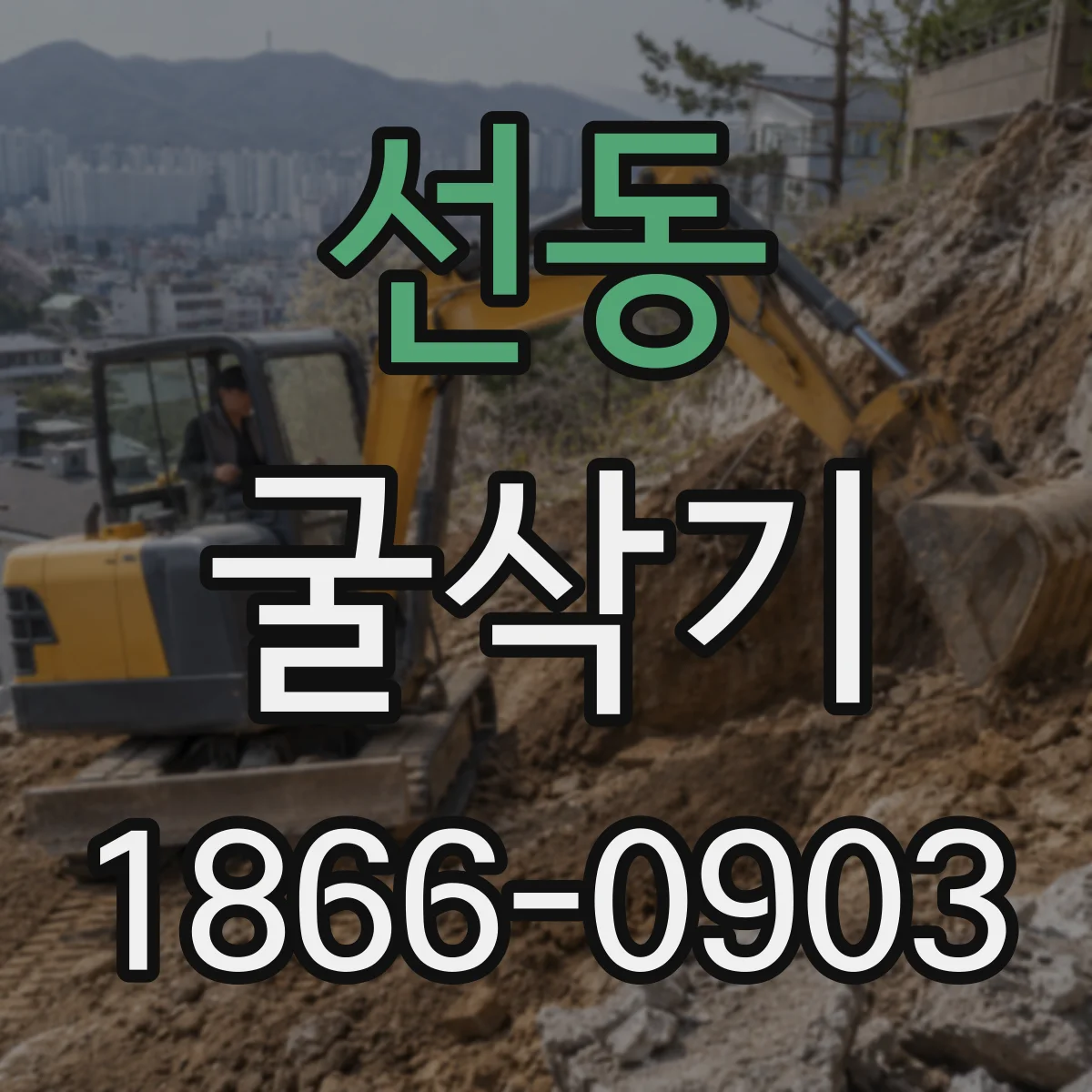 선동 굴삭기