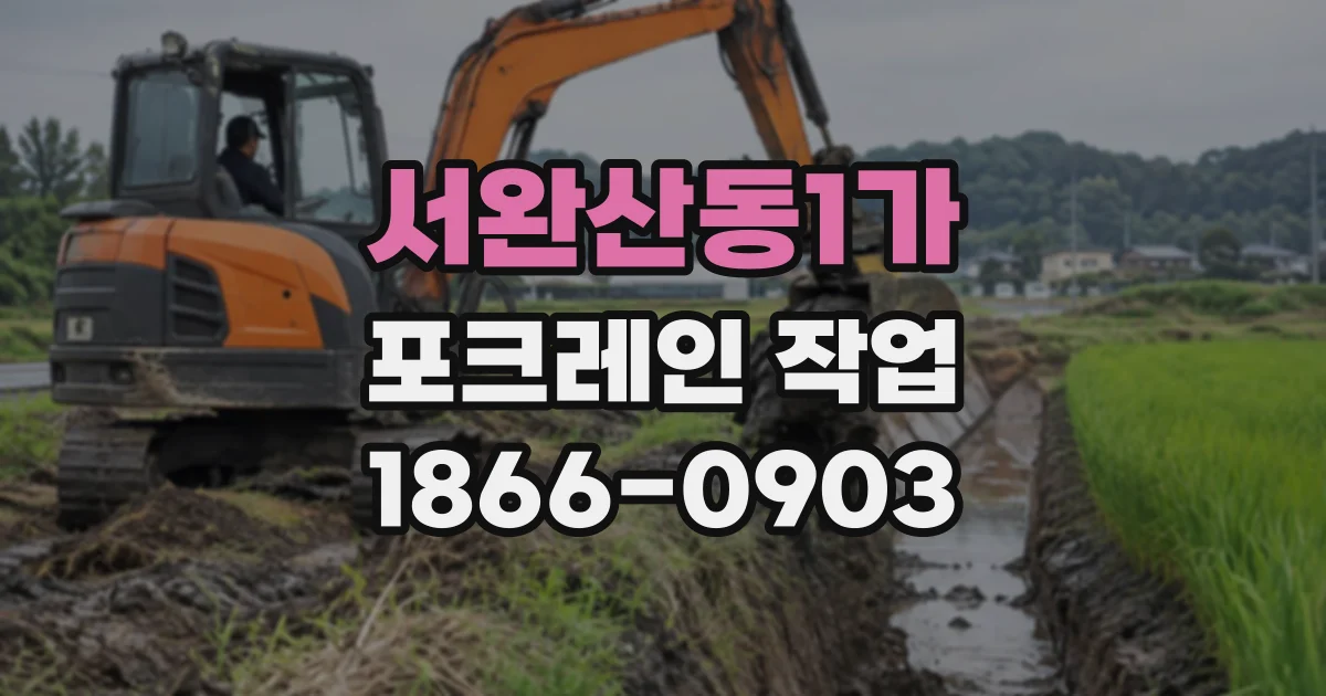서완산동1가 포크레인작업