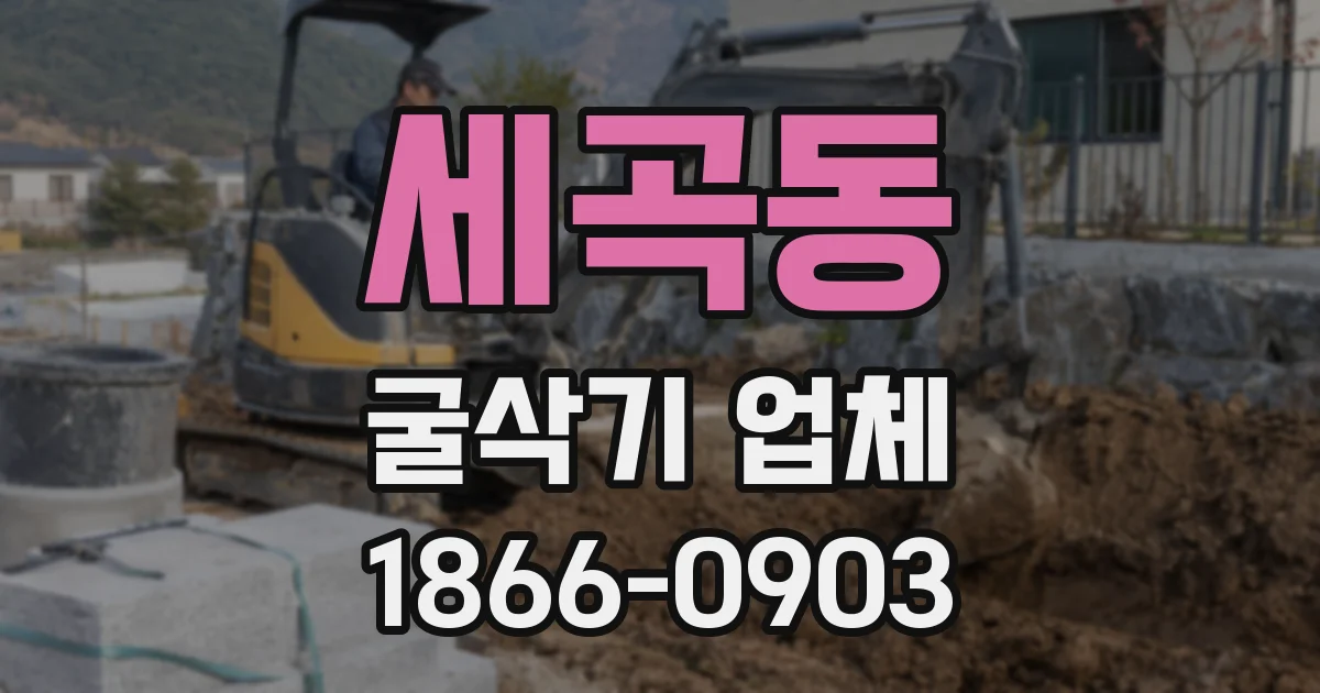 세곡동 굴삭기 업체