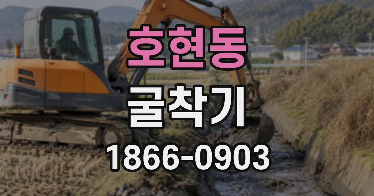 호현동 굴착기