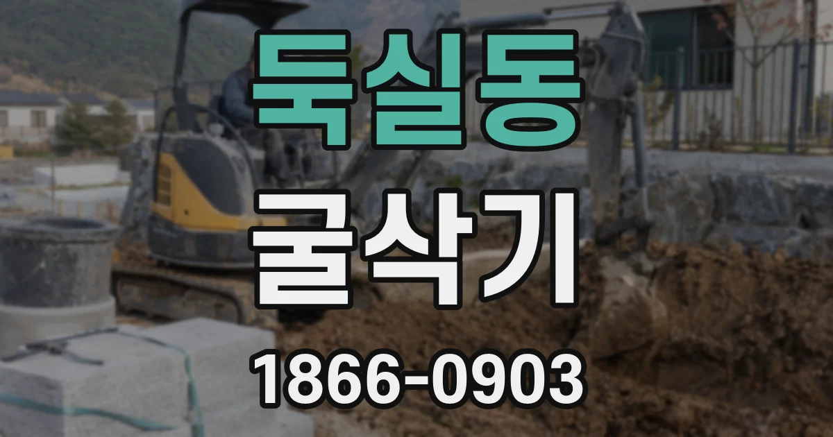 둑실동 굴삭기