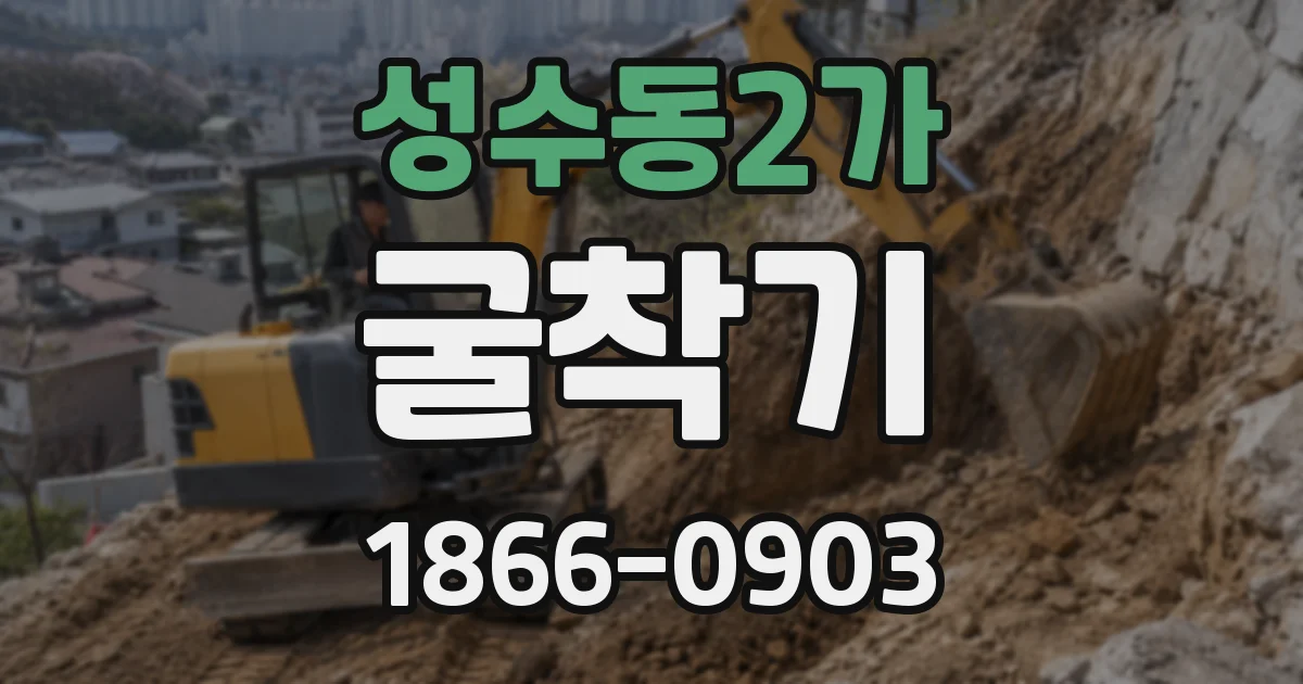 성수동2가 굴착기