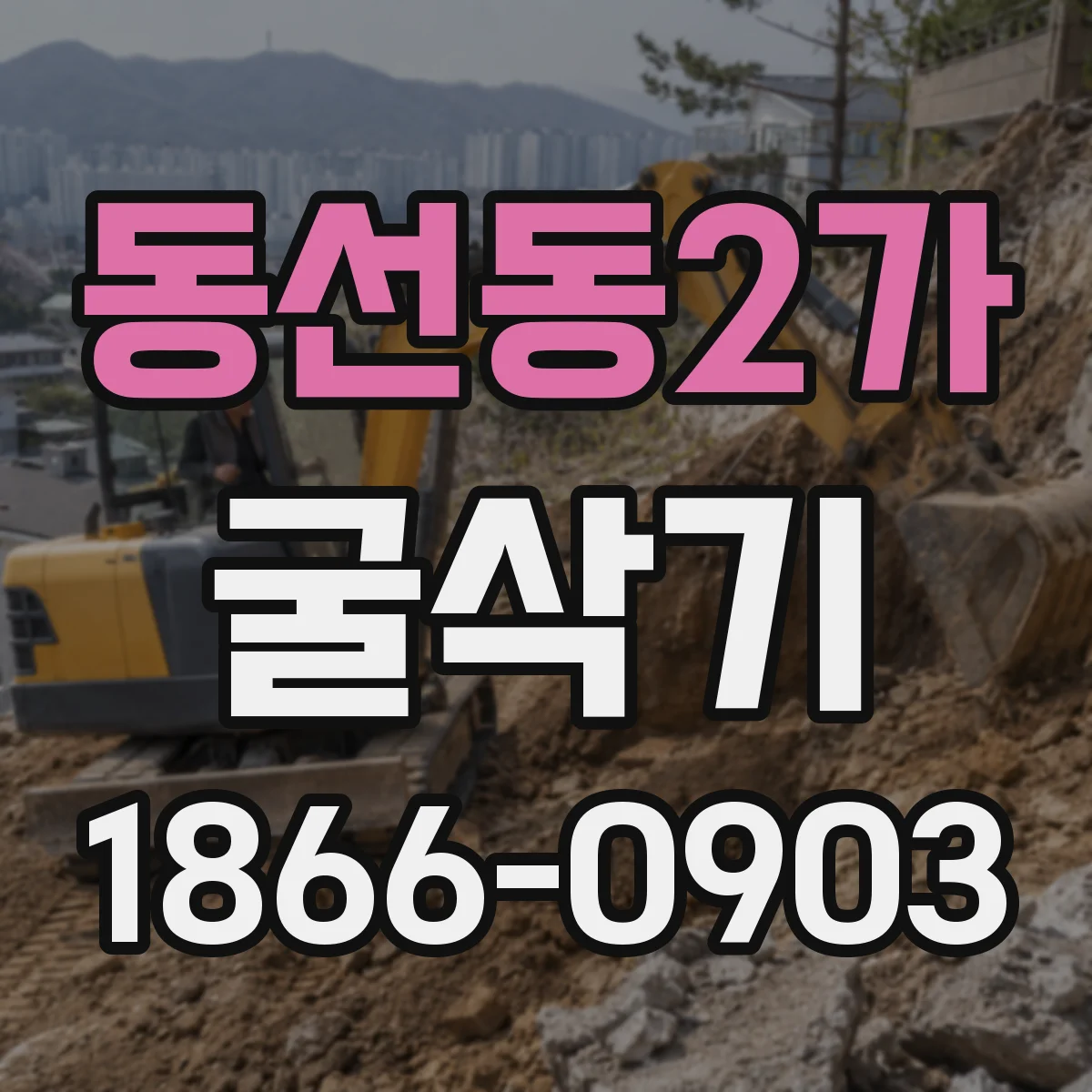 동선동2가 굴삭기