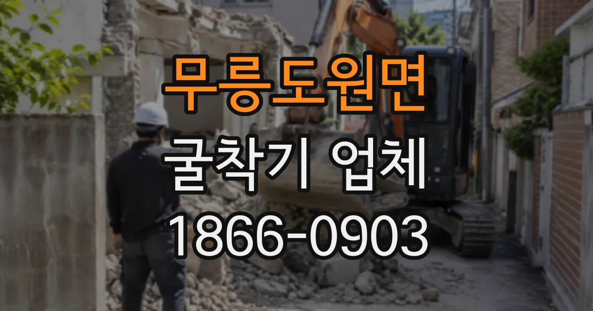 무릉도원면 굴착기업체