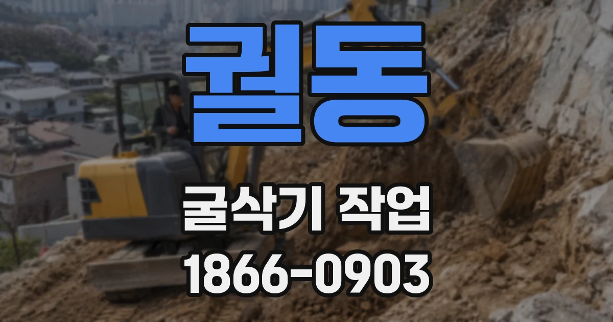 궐동 굴삭기 작업