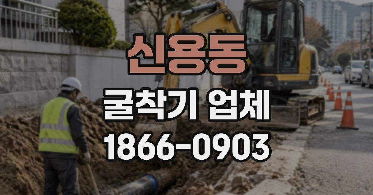 신용동 굴착기업체