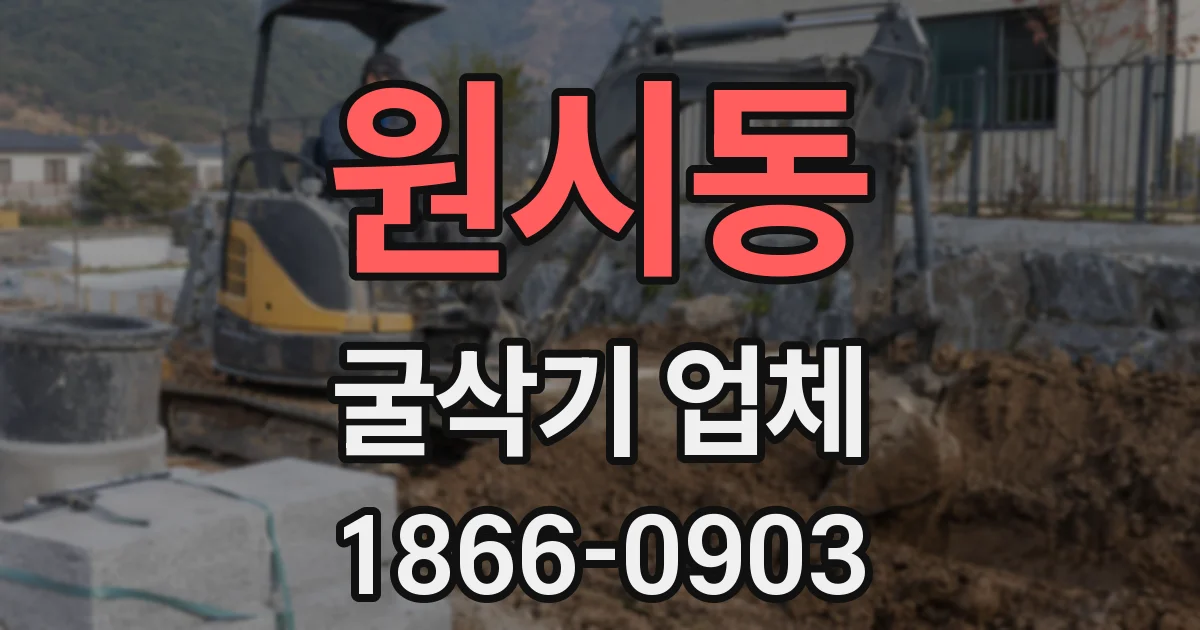 원시동 굴삭기 업체