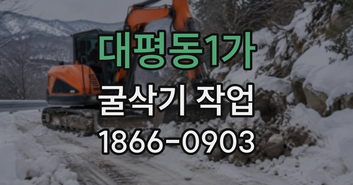 대평동1가 굴삭기작업