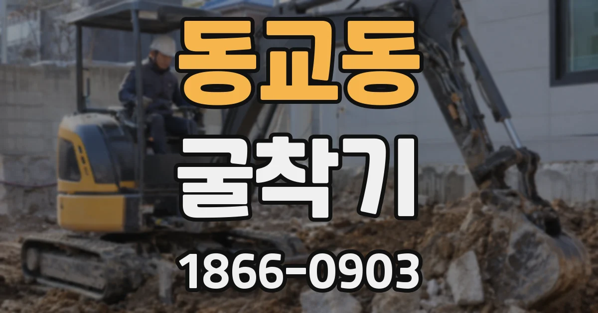 동교동 굴착기