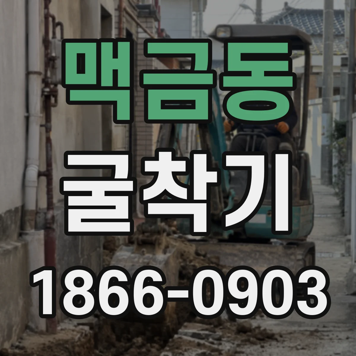 맥금동 굴착기