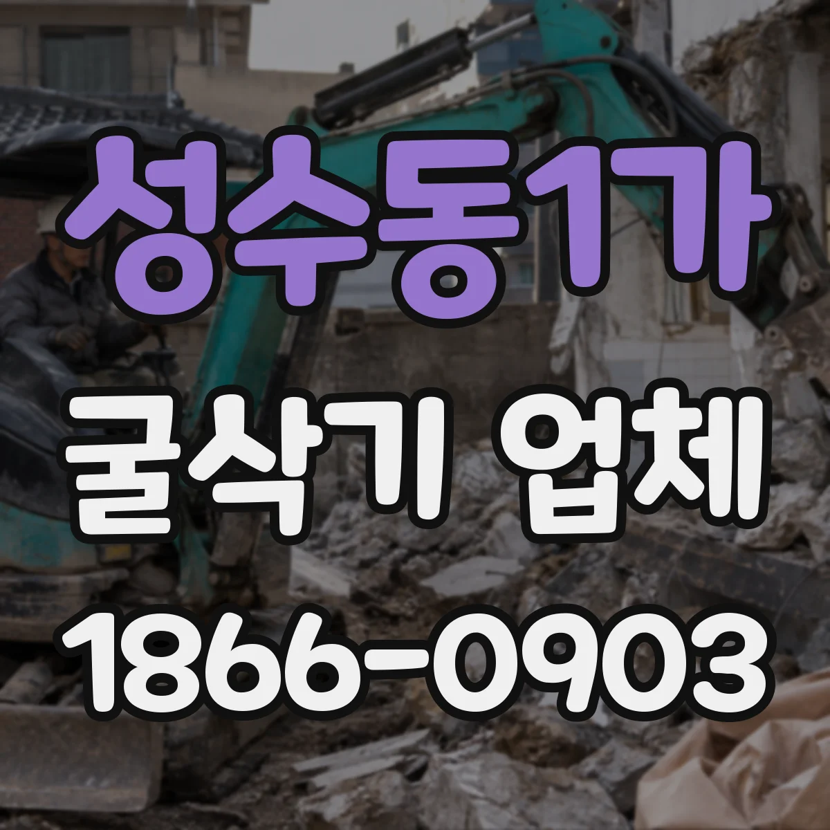 성수동1가 굴삭기 업체