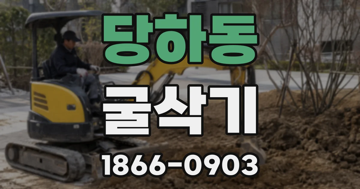 당하동 굴삭기