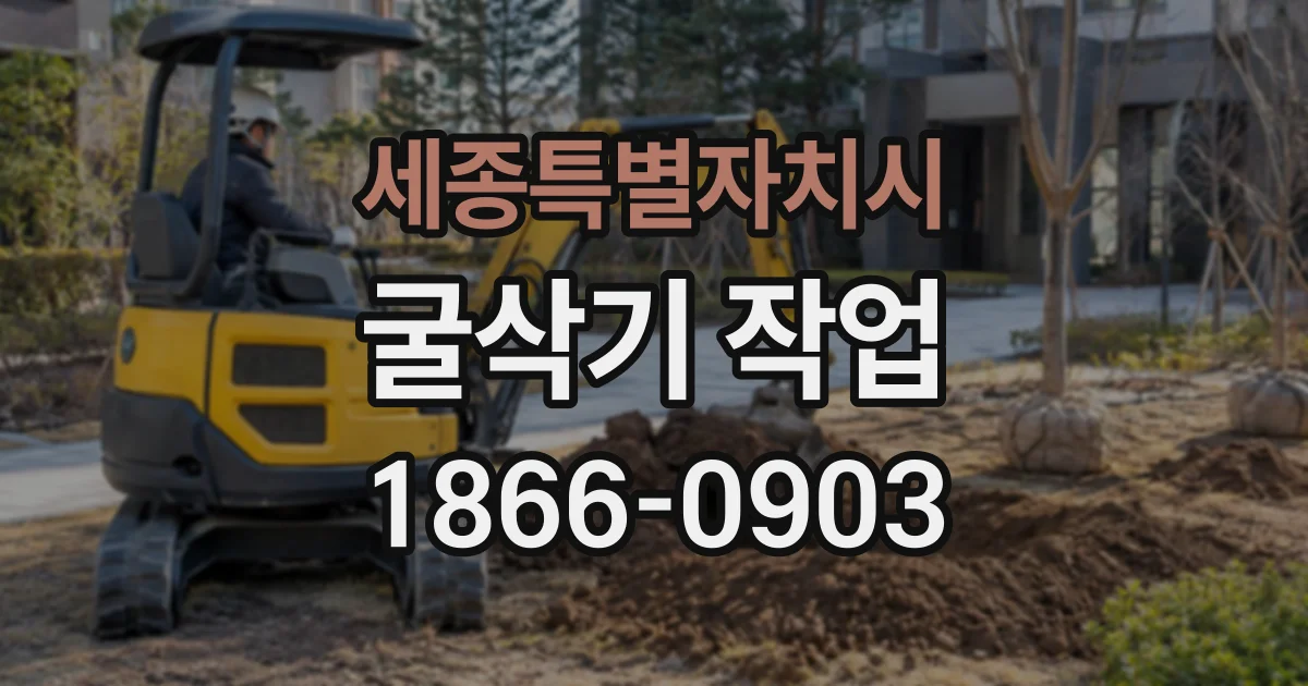 세종특별자치시 굴삭기작업