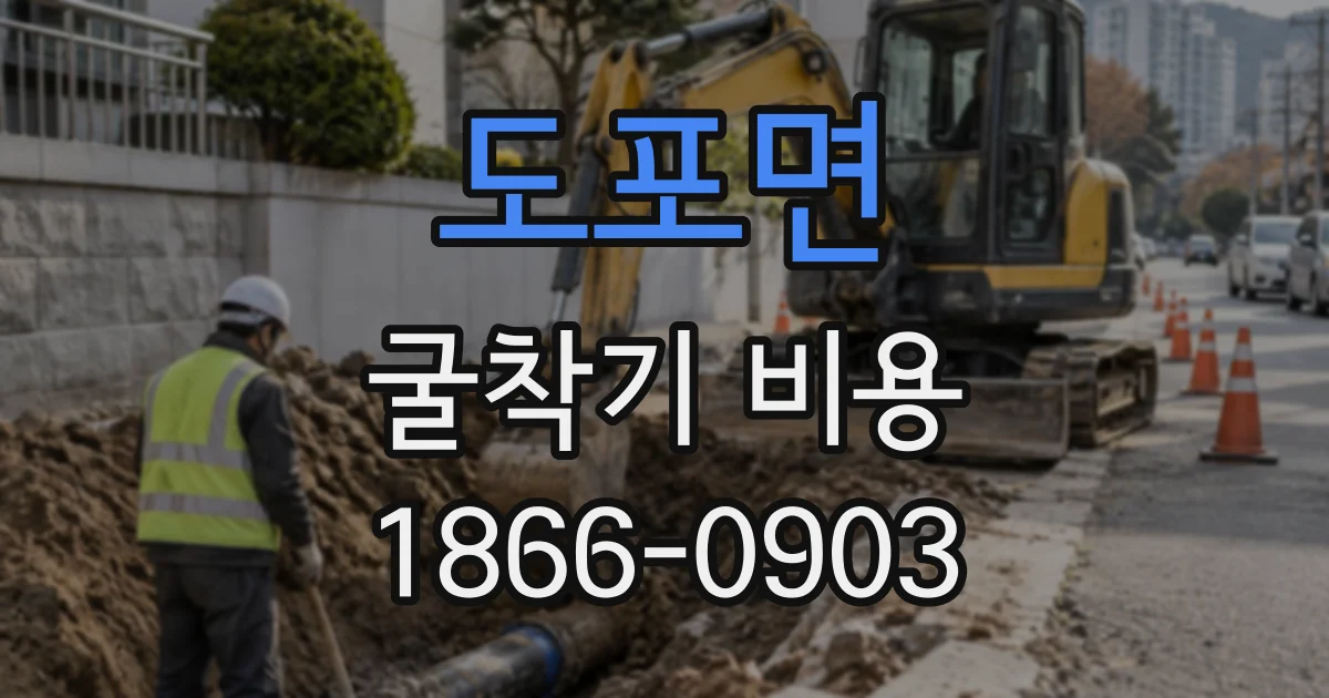 도포면 굴착기비용