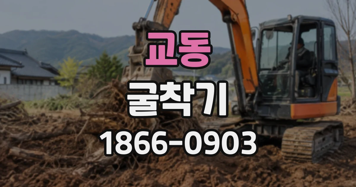 교동 굴착기