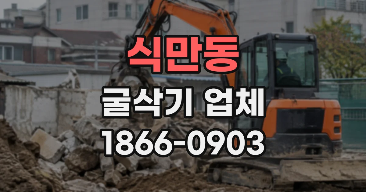 식만동 굴삭기업체