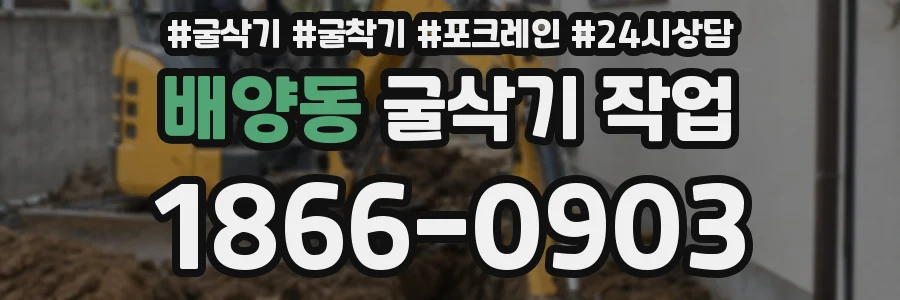 배양동 굴삭기 작업
