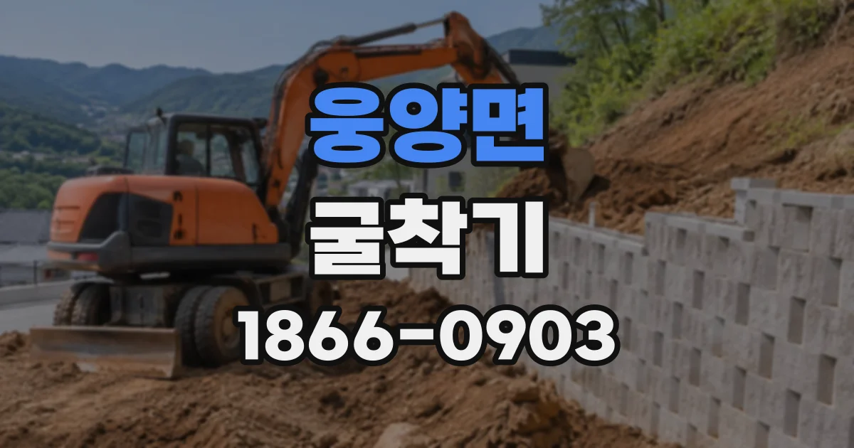 웅양면 굴착기