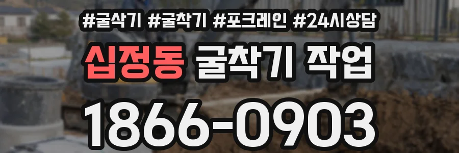 십정동 굴착기 작업