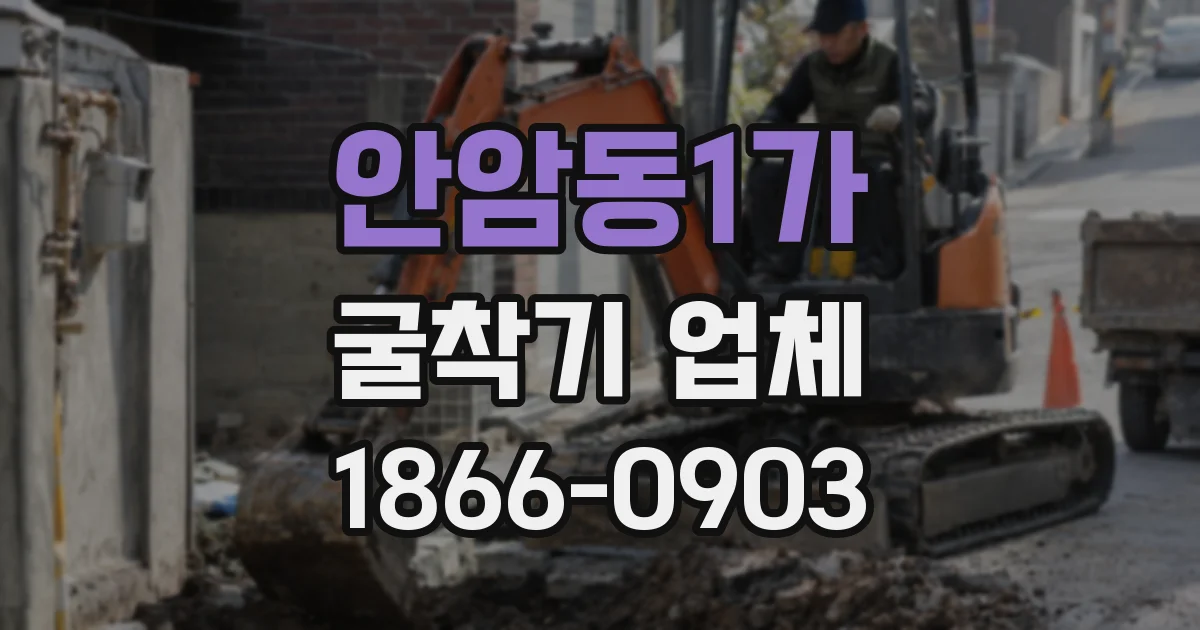 안암동1가 굴착기 업체