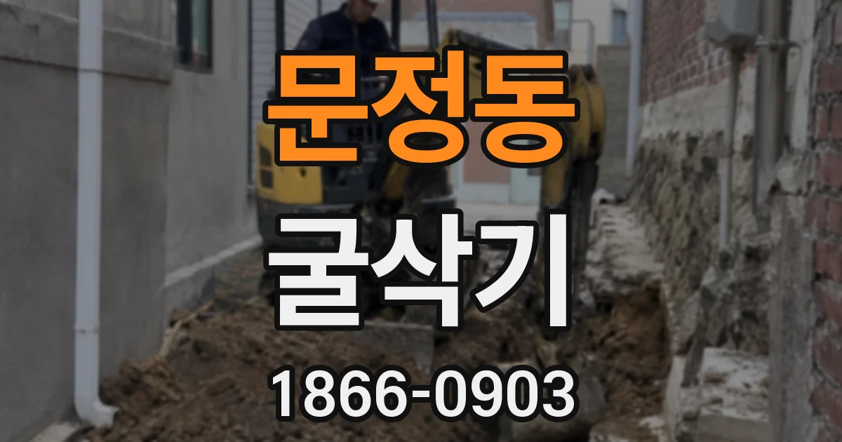 문정동 굴삭기