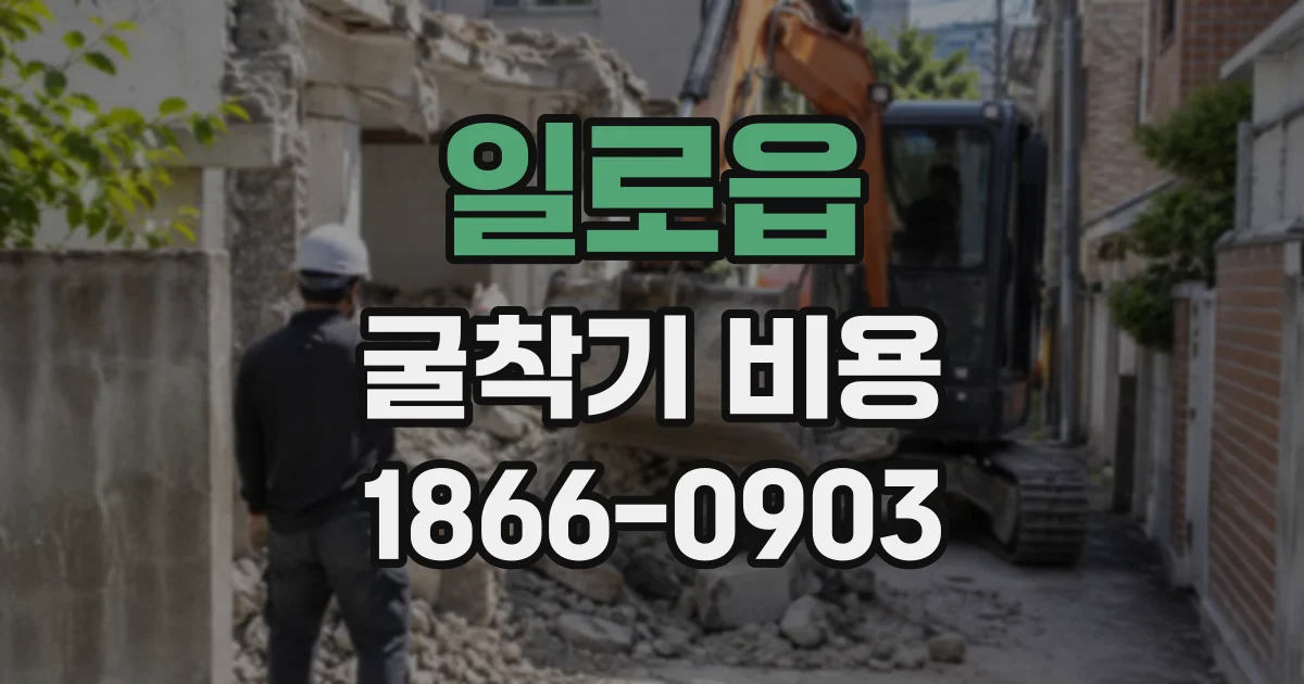 일로읍 굴착기비용