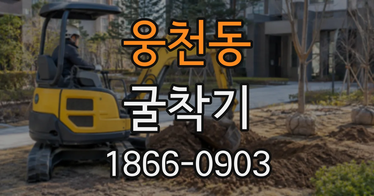 웅천동 굴착기