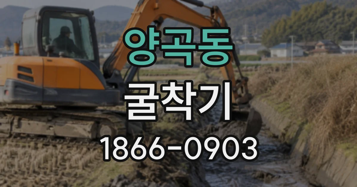 양곡동 굴착기