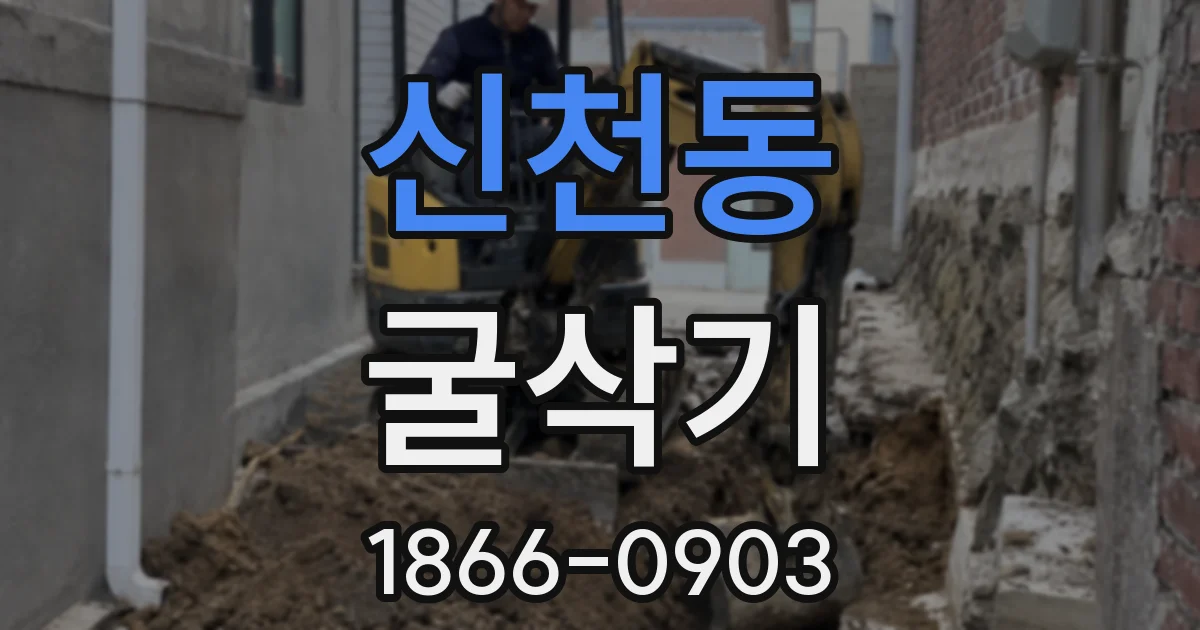 신천동 굴삭기