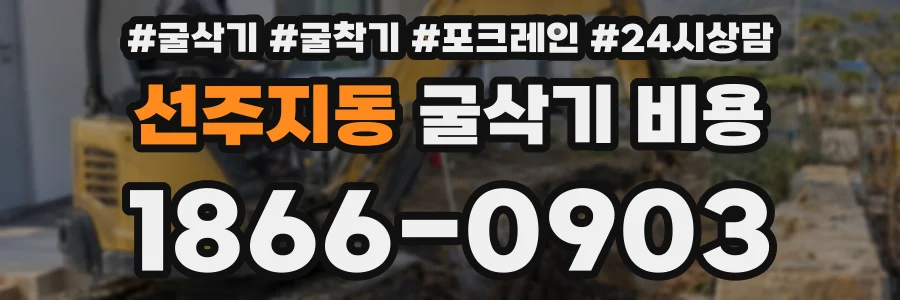 선주지동 굴삭기 비용